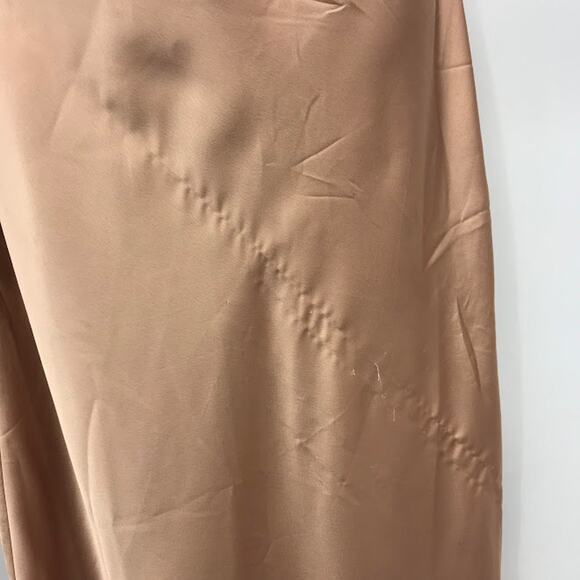 Show Me Your Mumu Jasmine Halter Midi Dress S Crossover Neck Open Back Satin - Picture 7 of 7